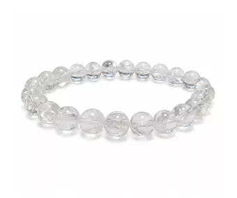 Rainbow Rock Crystal Bracelet AA 8-9 mm Beads