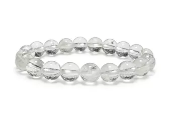 Rock Crystal Bracelet AB 10mm Beads