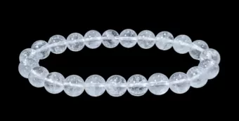 Rock Crystal Bracelet AB 8mm Beads