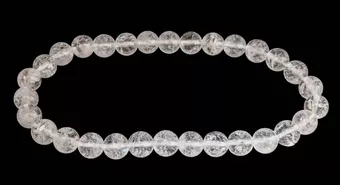 Crack Rock Crystal Bracelet A 6mm Beads