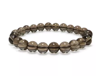 Smoky Rock Crystal Bracelet A 8mm Beads