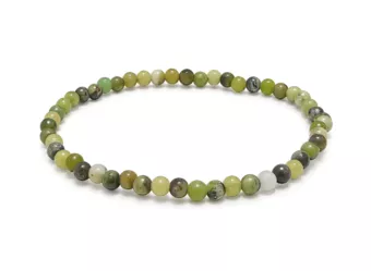 Lemon Chrysoprase Bracelet AB 4 mm Beads