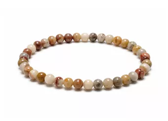 Crazy Lace Agate Bracelet A 4mm Beads