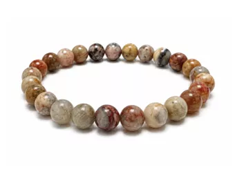 Crazy Lace Agate Bracelet A 8mm Beads
