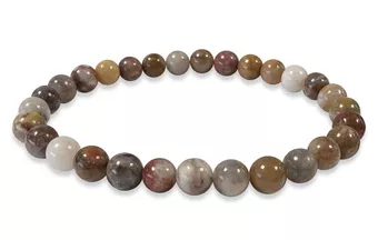 Red Crazy Lace Agate Bracelet A 6mm Beads