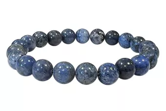 Dumortierite bracelet A beads 8.5mm