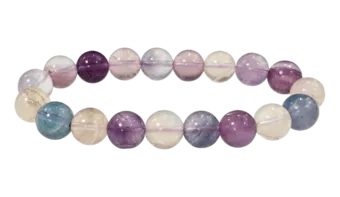 Multicolor Fluorite Bracelet AA 10mm Beads