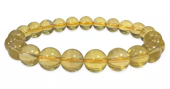 Yellow Fluorite Bracelet AAA 8-9mm Beads