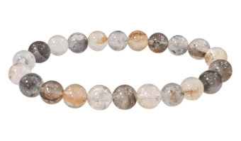 Herkimer Crystal Bracelet With 7.5-8.5mm beads