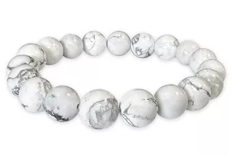 Howlite Bracelet A 10mm Beads