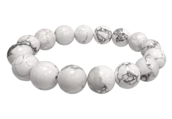 Howlite Bracelet A 12mm Beads