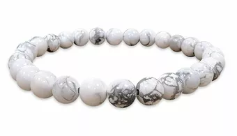 Howlite Bracelet A 6mm Beads