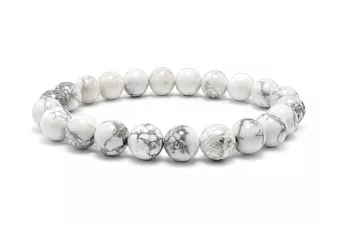 Howlite Bracelet A 8mm Beads