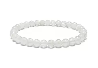 White Jade Bracelet A 6 mm Beads