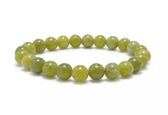 Canadian Jade Bracelet AB 8 mm Beads