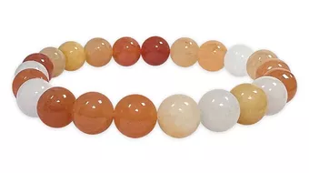 Jade multicolor 8mm pearls bracelet