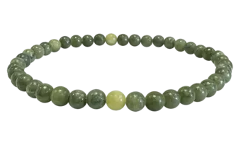 Jade Nephrite A 4mm pearls bracelet