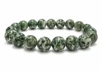 Green Jade Bracelet AB 10mm Beads