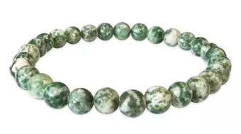 Green Jade Bracelet AB 6mm Beads