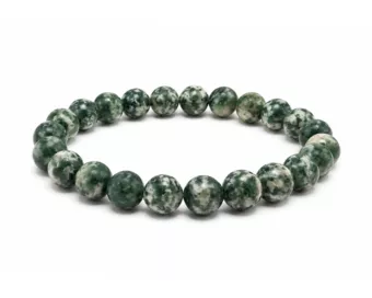 Green Jade AB Bead Bracelet 8mm