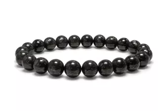 Jet Bracelet A 8 mm Beads