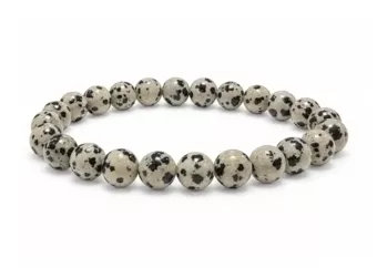 Dalmatian Jasper Bracelet A 8-9mm Beads