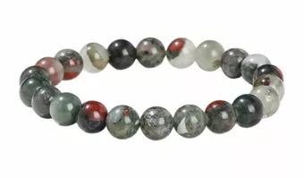 Bloodstone Bracelet AB 8-9 mm Beads