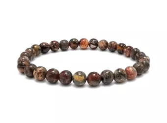 Leopard Jasper Bracelet A 6-7mm Beads