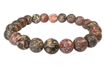 Leopard Jasper Bracelet A 8-9mm Beads