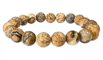 Jasper Landscape Bracelet A 8mm beads
