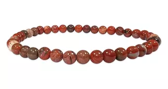 Red Jasper Bracelet AB 4mm Beads