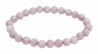 Kunzite bracelet with beads 6.5-7.5mm