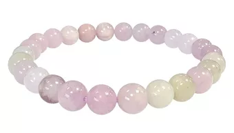 Kunzite Bracelet Multicolor AA beads 7mm