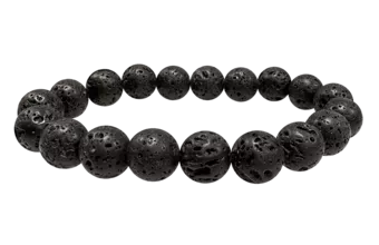 Lava Stone Bracelet AB 10mm Beads