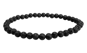 Lava Stone Bracelet AB 4-5mm Beads