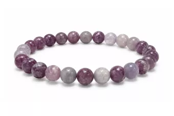 Lepidolite Bracelet A 6mm Beads