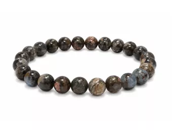 Blue Liberite A Bead Bracelet 8mm