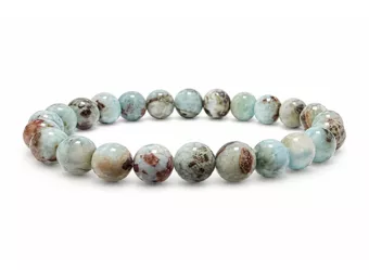 Larimar Bracelet AB 8mm Beads
