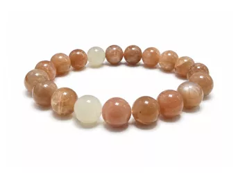 Multicolor Moonstone Bracelet A 10mm Beads
