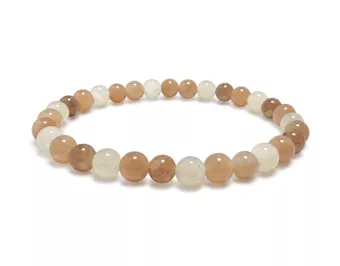 Multicolor Moonstone Bracelet AB 6mm Beads