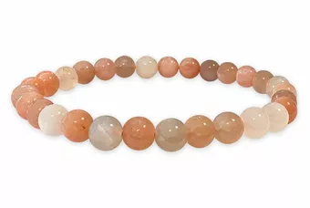 Multicolor Moonstone Bracelet AA 6mm Beads
