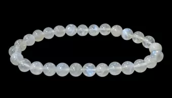 White Moonstone Peristerite Bracelet A 6-6.5mm Beads