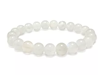 White Moonstone Peristerite Bracelet AA 8mm Beads
