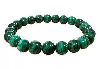 Malachite Bracelet A with 8-9mm beads