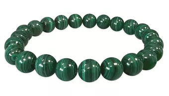 Dark Malachite Bracelet AAA 8mm Beads
