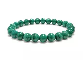 Light Malachite Bracelet AA 6-7 mm Beads