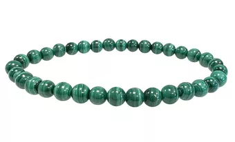 Light Malachite Bracelet AAA 6-7mm Beads