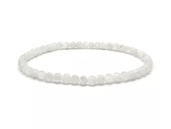 White Mother of Pearl Bracelet A 4 mm Beads