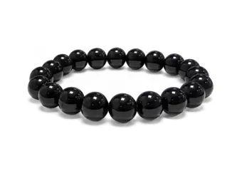 Black Obsidian Bracelet A 10mm Beads