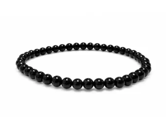 Black Obsidian Bracelet A 4mm Beads
